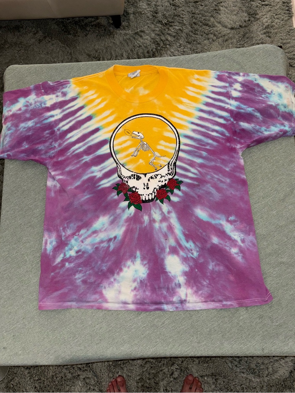 Vintage 1996 Grateful Dead Steal Your Football Tie Dye Shirt